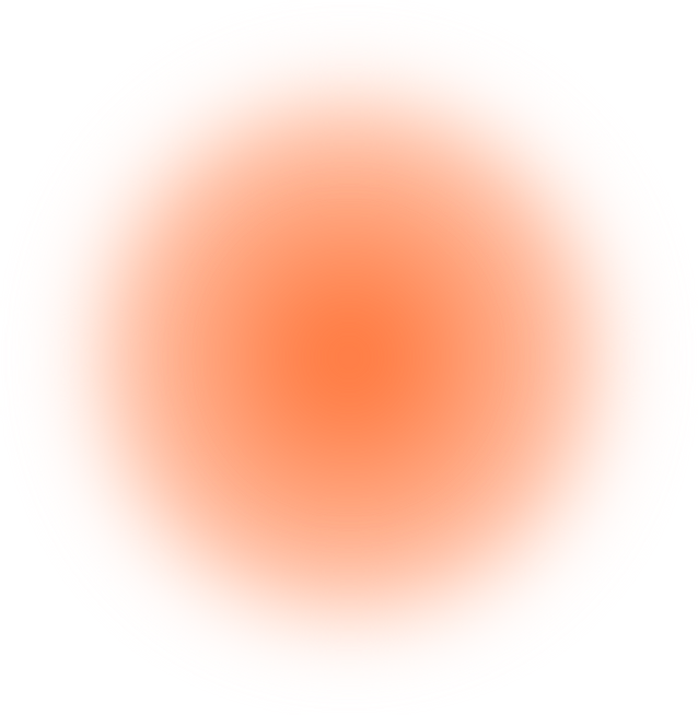 Orange circle blur element